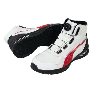 プーマ JAPAN ATHLETIC RIDER 2.0 DISC MID ホワイト×レッド 26.0cm JSAA規格 A種 63.359.0-WH/RED-26.0 PUMA SAFETY