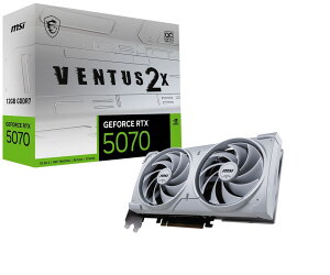 MSIbGGXAC MSI GeForce RTX 5070 12G VENTUS 2X OC WHITE / PCI Express 5.0 OtBbNX{[hizCgj 507012GVENTUS2XOC/W