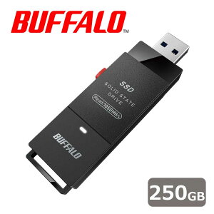 obt@[bBUFFALO USB3.2(Gen2) Type-AC TV^Ή XeBbN^ nCXs[h MiniStation SSD 250GB n[hfBXN SSD-SCH250U3-BA