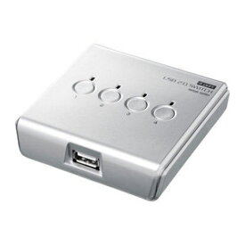 サンワサプライ USB2.0手動切替器（4回路）シルバー SW-US24N