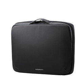 エレコム パソコンケース 15.6インチ ハンドル付 PCバッグ 衝撃吸収【〜15.6インチ MacBook Chromebook Lenovo など 内寸サイズまでの ノートパソコン 収納可】ダブルファスナー ZEROSHOCK（ブラック） ZSB-IBPRL15BK