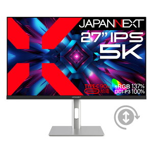 JAPANNEXTbWplNXg tfBXvC(27^/IPS(ADS)/5K 5120×2880/60Hz/8ms/HDR10/HDMI2.0/DP1.4/USB Type-C/VESA/PIPEPBPΉ/2Nۏ)(Vo[) JN-IPS275K-HSPC9