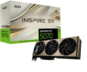 MSIbGGXAC MSI GeForce RTX 5070 12G INSPIRE 3X OC / PCI Express 5.0 OtBbNX{[h 5070INSPIRE3XOC