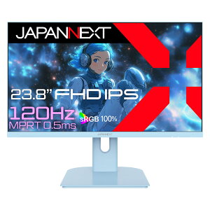 JAPANNEXTbWplNXg tfBXvC(23.8^/IPS/FullHD 1920×1080/120Hz/0.5ms/HDR10/HDMI1.4/VESA/2Nۏ)(xCr[u[) JN-IPS238G120F-BB
