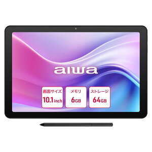 aiwabAC 10.1^ Android^ubg aiwa tab AE10 iAndroid 14/  6GB/ Xg[W 64GB/ Wi-Fi fj|ubN JA4-TBA1009