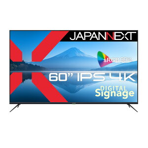 JAPANNEXTbWplNXg TCl[WtfBXvC(60^/IPS/4K UHD 3840×2160/60Hz/9.5ms/HDR10/HDMI2.0/VESA/2Nۏ)(ubN) JN-IPS60UHDR-M