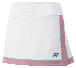 ヨネックス レディース スカート(インナースパッツ付)(ホワイト・サイズ:O) YO-26149-011-O YONEX