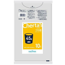 H43 チェルタス45L透明0．025 日本サニパック H-43チエルタス45Lトウメ10マイ