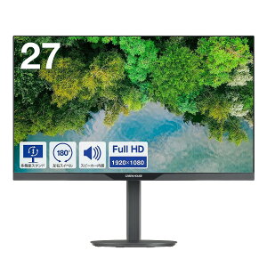 O[nEXbGREEN HOUSE tfBXvC(27^/HIS/FullHD 1920×1080/75Hz/8ms/HDMI/DP/D-Sub/VESA/5Nۏ)(ubN) GH-LCW27CH-BK