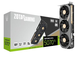 ZOTACb]^bN ZOTAC GAMING GeForce RTX 5070 Ti SOLID SFF OC 16GB GDDR7 / PCI Express 5.0 OtBbNX{[hiubNj ZT-B50710J3-10P