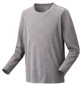 ヨネックス ユニセックス ロングスリーブTシャツ(グレー・サイズ:S) YO-16809-010-S YONEX