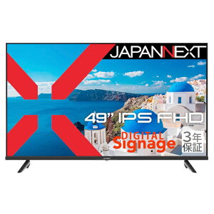 JAPANNEXTbWplNXg TCl[WtfBXvC(49^/IPS/FullHD 1920×1080/60Hz/8ms/HDMI1.4/D-SubER|Wbg/VESA/3Nۏ)(ubN) JN-IPS49F-U-H3