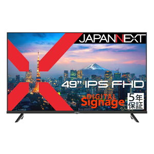 JAPANNEXTbWplNXg TCl[WtfBXvC(49^/IPS/FullHD 1920×1080/60Hz/8ms/HDMI1.4/D-SubER|Wbg/VESA/5Nۏ)(ubN) JN-IPS49F-U-H5