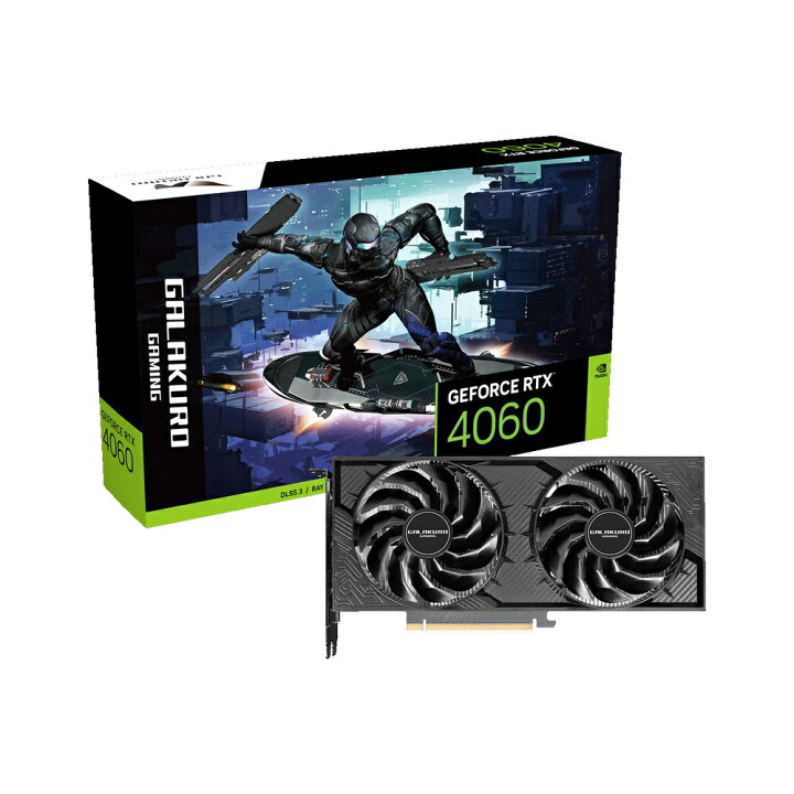 楽天市場】玄人志向 GALAKURO GAMING NVIDIA GeForce RTX 4060 