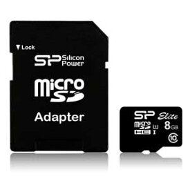 SP008GBSTHBU1V10SP SiliconPower（シリコンパワー） microSDHCメモリーカード 8GB Class10 UHS-1