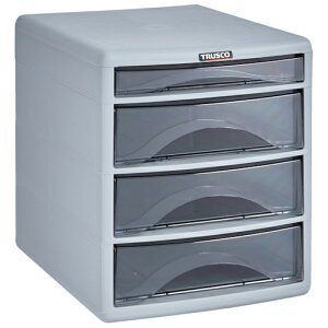 トラスコ中山 プラスチックレターケース A4浅型1段、深型3段 PA4SW4(トラスコ)