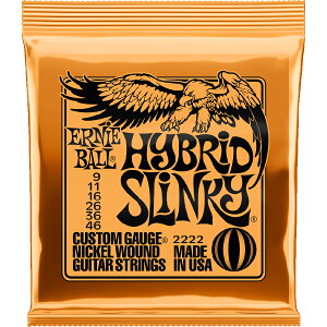 アーニーボール エレキギター弦(.009-.046) P02222 ERNiE BALL SLINKY NICKEL WOUND