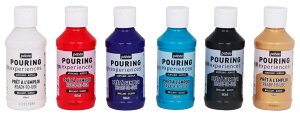 �y�x�I �|�[�����O118mL×6�F�Z�b�g 524601 pebeo Ready-to-use pouring paint set - Pouring Experiences