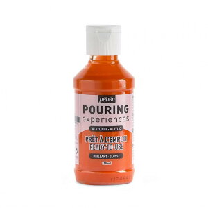 �y�x�I �|�[�����O���f�B�E������A�N�����G�̋� 118mL �I�����W 524612 pebeo Ready-to-use pouring paint - Pouring Experiences ���M�����[�F
