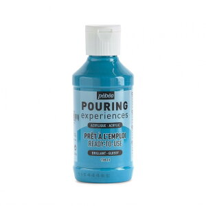 �y�x�I �|�[�����O���f�B�E������A�N�����G�̋� 118mL �^�[�R�C�Y�u���[ 524618 pebeo Ready-to-use pouring paint - Pouring Experiences ���M�����[�F