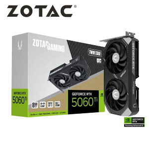 ZOTAC�b�]�^�b�N ZOTAC GAMING GeForce RTX 5060 Ti 8GB Twin Edge OC / PCI Express 5.0 �O���t�B�b�N�X�{�[�h�i�u���b�N�j ZT-B50610H-10M