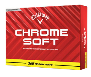 LEFC N \tg 360° CG[XgCv St{[ 1_[X 12 CHRSFT-360YLSTR Callaway CHROME SOFT24 YELLOW STRIPE St