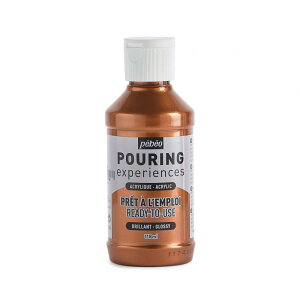 �y�x�I �|�[�����O���f�B�E������A�N�����G�̋� 118mL ���^���b�N�R�b�p�[ 524626 pebeo Ready-to-use pouring paint - Pouring Experiences ���^���b�N�F