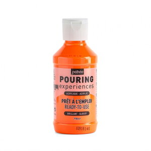 �y�x�I �|�[�����O���f�B�E������A�N�����G�̋� 118mL �u���I�����W 524629 pebeo Ready-to-use pouring paint - Pouring Experiences �u���F