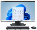 NEC｜エヌイーシー 一体型デスクトップパソコン A2795/JAB(27型/Windows11/Office2024/Core i7 1355U/メモリ16GB/SSD512GB/DVD)ファインブラック LAVIE A27 オールインワン PC-A2795JAB