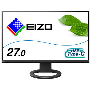EIZObGC][ tfBXvC(27^/IPS/WQHD 2560×1440/5ms/HDMI/DP/USB Type-C/VESA/5Nۏ)(ubN) FlexScan EV2720S-BK