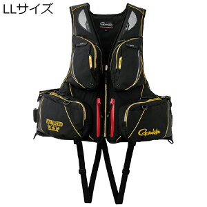 がまかつ アルテマシールドプロ フローティングベスト LLサイズ(ブラック×ゴールド) アルテマシールドプロフローティングベストLLサイズ(ブラック×ゴールド) Gamakatsu ライフジャケット
