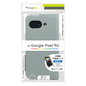 �g���j�e�B Google Pixel 9a�p [FlipNote] �ϏՌ��t���b�v�m�[�g�P�[�X�i�u���[�j Simplism(�V���v���Y��) TR-PX259A-FN-SHBL
