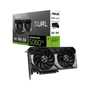 ASUSbGCX[X ASUS Dual GeForce RTX 5060 Ti 8GB GDDR7 OC Edition / NVIDIA PCI Express 5.0 OtBbNX{[h DUAL-RTX5060TI-O8G