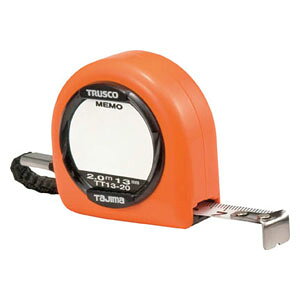 トラスコ中山 メモプレート付コンベックス フリータイプ 13mm幅 2.0m TT1320
