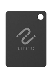 Logitec(ロジテック) スマートタグ 紛失防止タグ 小型 電池寿命最大5年 使い切りタイプ 防水・防塵 IP68 耐衝撃 アラーム機能付き 【 iPhone iPad の「探す」アプリ対応 】 amine(ブラック) LGT-NN