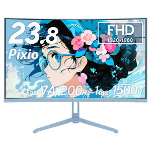 PixiobsNVI Q[~OtfBXvC(23.8^/Ȗʌ^/Fast VA/FullHD 1920×1080/200Hz/1ms/HDR10/HDMI2.0/DP1.4/VESA/2Nۏ)(Pastel Blue) PXC248 WAVE PXC248WAVEB-O