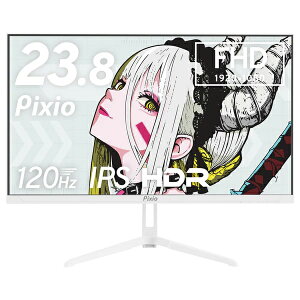 Pixio�b�s�N�V�I �Q�[�~���O�t���f�B�X�v���C(23.8�^/IPS/FullHD 1920×1080/120Hz/4ms/HDR10/HDMI2.0/VESA/2�N�ۏ�)(�z���C�g) PX246 WAVE PX246WAVEW-O