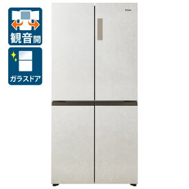 （標準設置料込_Aエリアのみ）ハイアール 470L 4ドア冷蔵庫（サンドホワイト） JR-GX47B-W Haier [JRGX47BW]