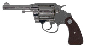 �^�i�J���[�N�X Colt Police Positive Special 4inch 3rd issue �gR-model�h Nickel Finish ���f���K��