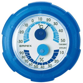 TM-2386 エンペックス シュクレミニ温・湿度計（クリアブルー） EMPEX [TM2386]