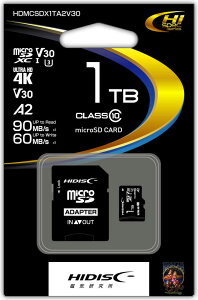 HIDISC microSDXC[J[h 1TB Class10 UHS-I HDMCSDX1TA2V30