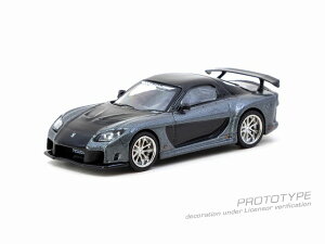^[}bN[NX 1/64 Mazda RX-7 VeilSide Fortune7 Grey metallic / BlackyT64G-075-GYz ~jJ[