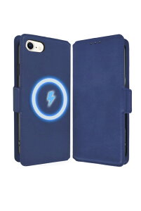 shizukawill�b�V�Y�J�E�B�� iPhoneSE ��3���� / ��2���� / iPhone8 / iPhone7�p �蒠�^ �P�[�X �J�o�[ �{�v�� ���U�[�P�[�X MagSafe�Ή��i�u���[�j �V�Y�J�E�B��Re APIPSE3V5BLUE