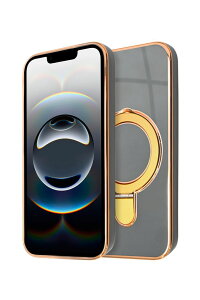 shizukawill|シズカウィル iPhone16e用 ケース カバー MagSafe対応 スマホリング 耐衝撃(グレー) シズカウィルRe APIPSE4HI8GR