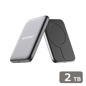 SUNEASTbTC[Xg OtSSD Pita USB3.2Gen2x2Ή Ǎ2000MB/s 1800MB/s USBType-C iPhone MagSafeΉ ^O 2TB SE-PS0002T2LP1F