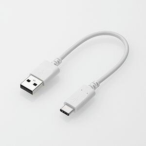 �G���R�� �]��/�[�d�Ή� USB2.0�P�[�u�� A to C 0.15m 3A �z���C�g MPA-AC01NWH