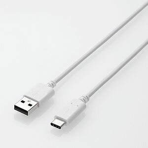 �G���R�� �]��/�[�d�Ή� USB2.0�P�[�u�� A to C 1.0m 3A �z���C�g MPA-AC10NWH