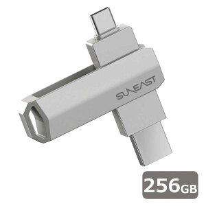 SUNEASTbTC[Xg OtSSD XeBbN^ Revolve R5 V[Y 256GB USB 3.2iGen 2jUSB Type C/USB-AΉ ]Jo[ Xgbvz[tiv`iVo[j SE-PS0256G2LO1SF