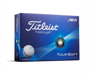 タイトリスト ツアーソフト エイム 360° ゴルフボール 1ダース 12個入り (ホワイト) T4014S-FW-J Titleist TOUR SOFT AIM 360° ゴルフ