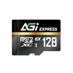 AGIbG[W[AC AGI TF 338 Micro SDXC Express UHS-I U3 V30 C10 R/W up to 800/700 MB/si128GBj AGI128GE1TF338-CB